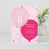 Ballons d'anniversaire Invitations d'anniversaire (Debout devant)