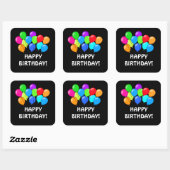 Ballons d'anniversaire unisex parti autocollant (Feuille)