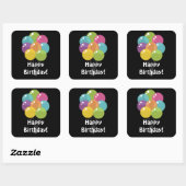 Ballons d'anniversaire unisex parti autocollant (Feuille)