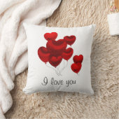 Ballons de coeur Je t'aime Coussin / Coussin (Couverture)