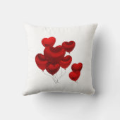 Ballons de coeur Je t'aime Coussin / Coussin (Verso)