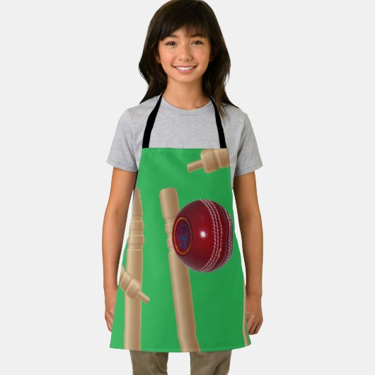 Ballons de cricket vert, Tablier d'impression inté (Insitu)