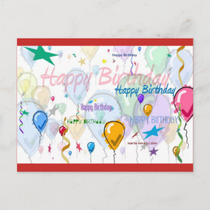 Ballons de fête Carte postale Blue Beach Song™