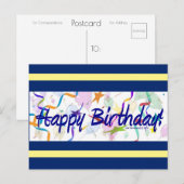 Ballons de fête III | Carte postale Blue Beach Son (Devant / Derrière)