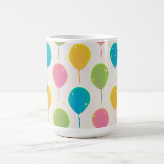 Ballons de fête sur une Mug (Centre)