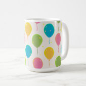 Ballons de fête sur une Mug (Devant droit)