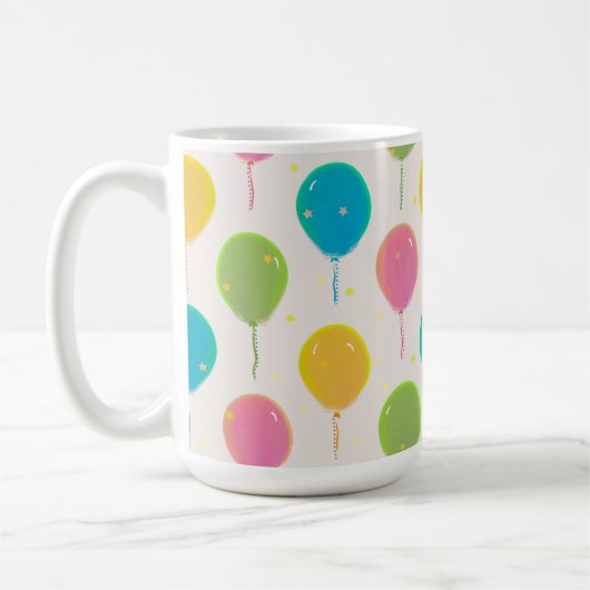 Ballons de fête sur une Mug (Gauche)