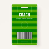 Ballons de football badge de l'entraîneur (Dos)