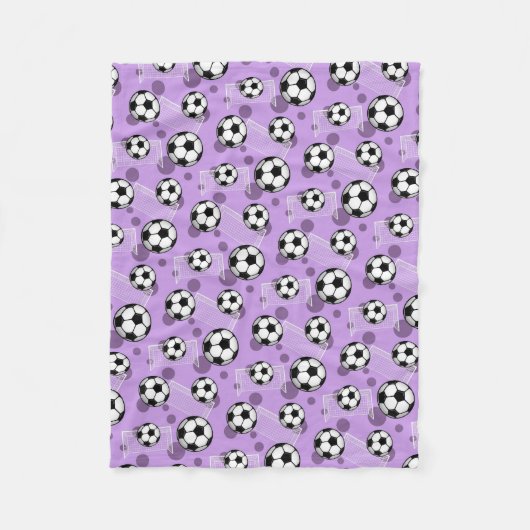 Ballons de football et couverture pourpre (Devant)