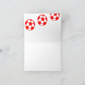 Ballons de Football Rouge Merci ! (Intérieur)