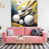 Ballons De Golf Et Peinture À Putter - Impression  (Insitu(Salon))
