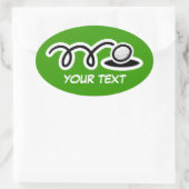 Ballons de golf gros autocollants avec texte perso (Sac)