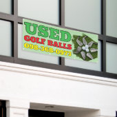 Ballons de golf usagés Bannière personnalisée (Bâtiment extérieur)