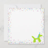 Ballons de néon, ballons d'animaux merci (Dos)