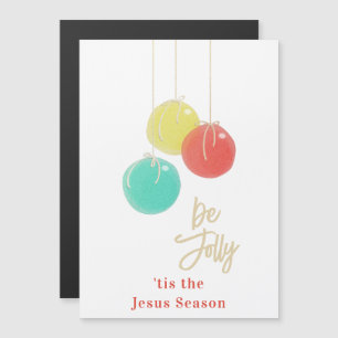 Ballons de Noël étincelants Carte magnétique