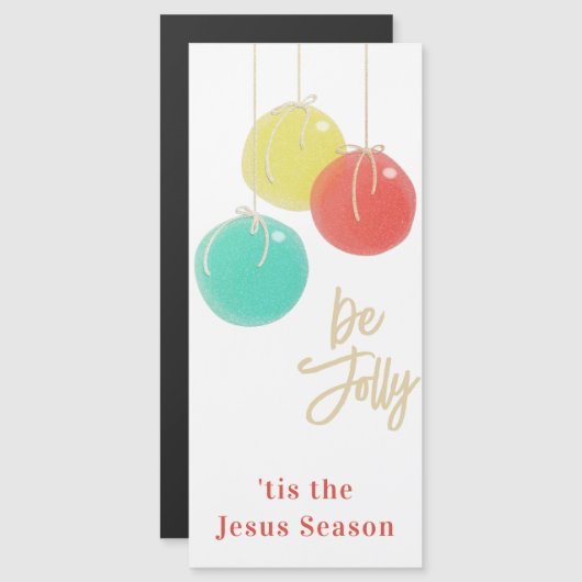 Ballons de Noël étincelants Carte magnétique (Devant / Derrière)