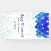 Ballons de retraite Star Confetti Bannière (Horizontal)