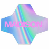 Ballons de soccer personnalisés Nom Holographique  (Plat)