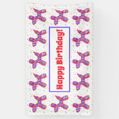 Ballons Dogs Party Bonne Bannière d'anniversaire (Vertical)