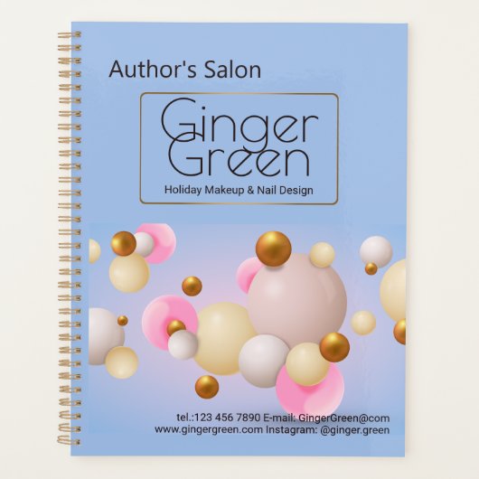 Ballons d'or bleu rose (Devant)