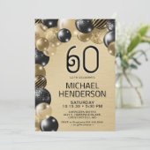 Ballons d'or et de noir Invitation 60e anniversair (Debout devant)