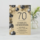 Ballons d'or et de noir Invitation 70e anniversair (Debout devant)