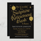 Ballons d'or Invitation de la partie de retraite s (Devant / Derrière)