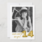 Ballons d'or Quatorzième anniversaire Invitation p (Dos)