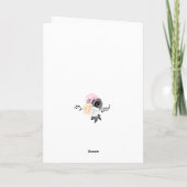 Ballons d'or rose Bonne Carte de vacances d'annive (Dos)