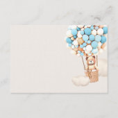Ballons d'ours bleu clair carte de boîtier vierge (Devant)