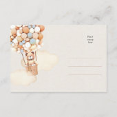 Ballons d'ours Brown carte de réponse RSVP (Dos)