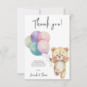 Ballons d'ours en peluche - merci (Devant)