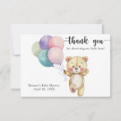 Ballons d'ours en peluche - merci (Devant)