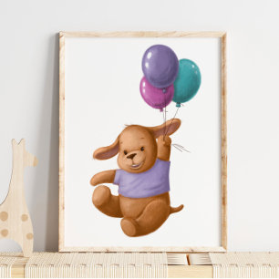 Ballons d'ours pour bébé Imprimer Impression du
