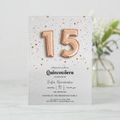 Ballons en aluminium Invitation Quinceañera (Debout devant)