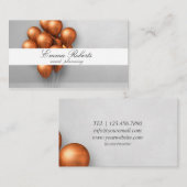 Ballons en cuivre Bunch Carte de visite moderne (Devant / Derrière)