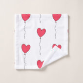 Ballons en forme de cœur (Gant de toilette)