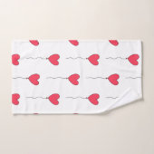 Ballons en forme de cœur (Serviette à main)