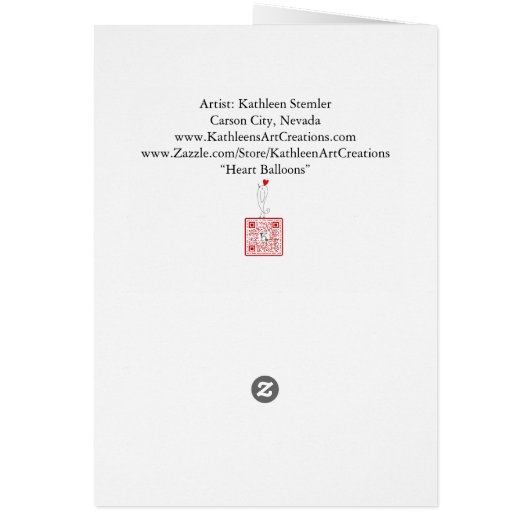 Ballons en forme de cœur fantaisistes Joyeuse Sain (Dos)