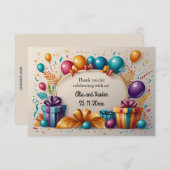 Ballons et Carte pour notes de présentation modifi (Devant / Derrière)