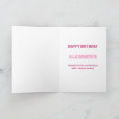 Ballons et Confetti sur carte d'anniversaire (Intérieur)