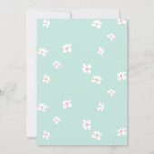 Ballons et drapeaux 1er anniversaire Invitation (Dos)