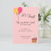Ballons et invitation de partie de divorce de (Debout devant)