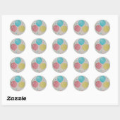 Ballons et Stickers ronds Confetti (Feuille)