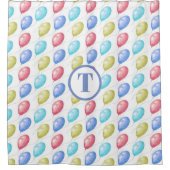 Ballons Festifs Monogramme Douche Rideau (Devant)