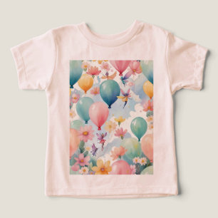 Ballons Flottants Et Fées Magiques Avec Fleurs