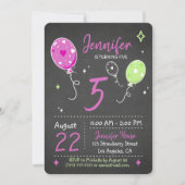 ballons gonflables | Invitation à Chalkboard d'ann (Devant)