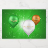 Ballons irlandais de la Saint-Patrick - Étiquette (Étiquettes simples)