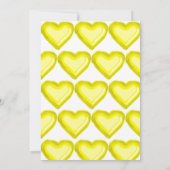 Ballons Jaunes 1er Anniversaire Fête Invitation (Dos)