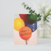 Ballons Joyeux Anniversaire - Carte Postale (Debout devant)